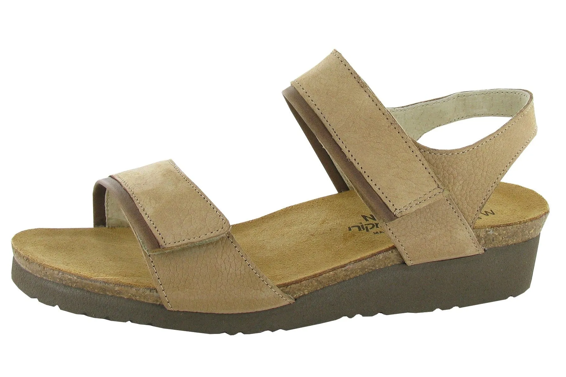 Aisha | Nubuck/Leather | Nude/Saddle Brown
