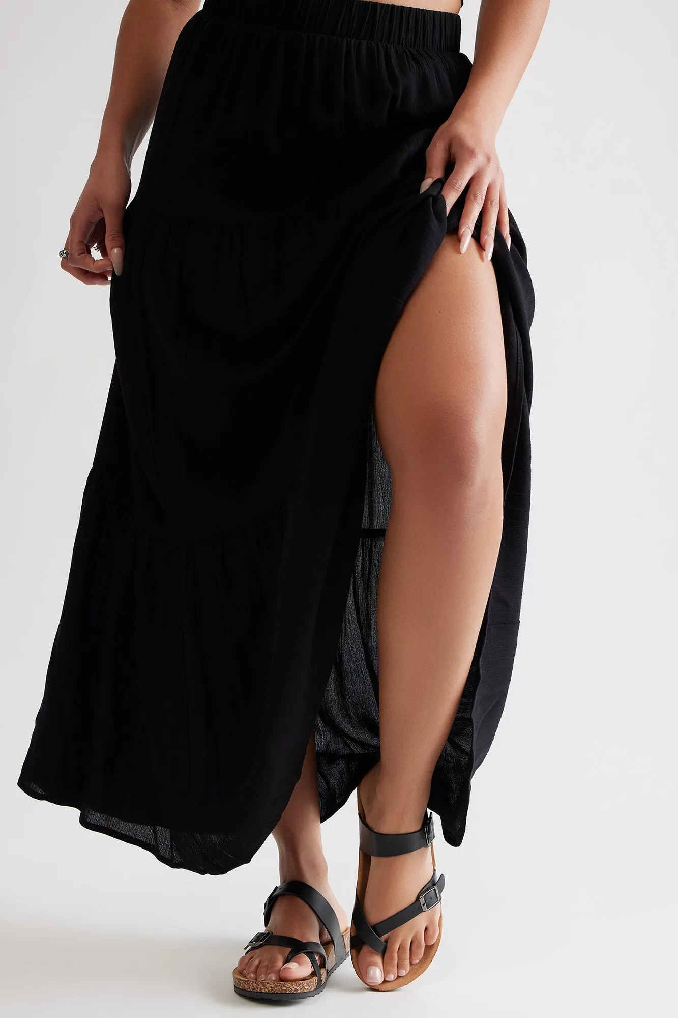 Aldrin Buckle Sandals - Black