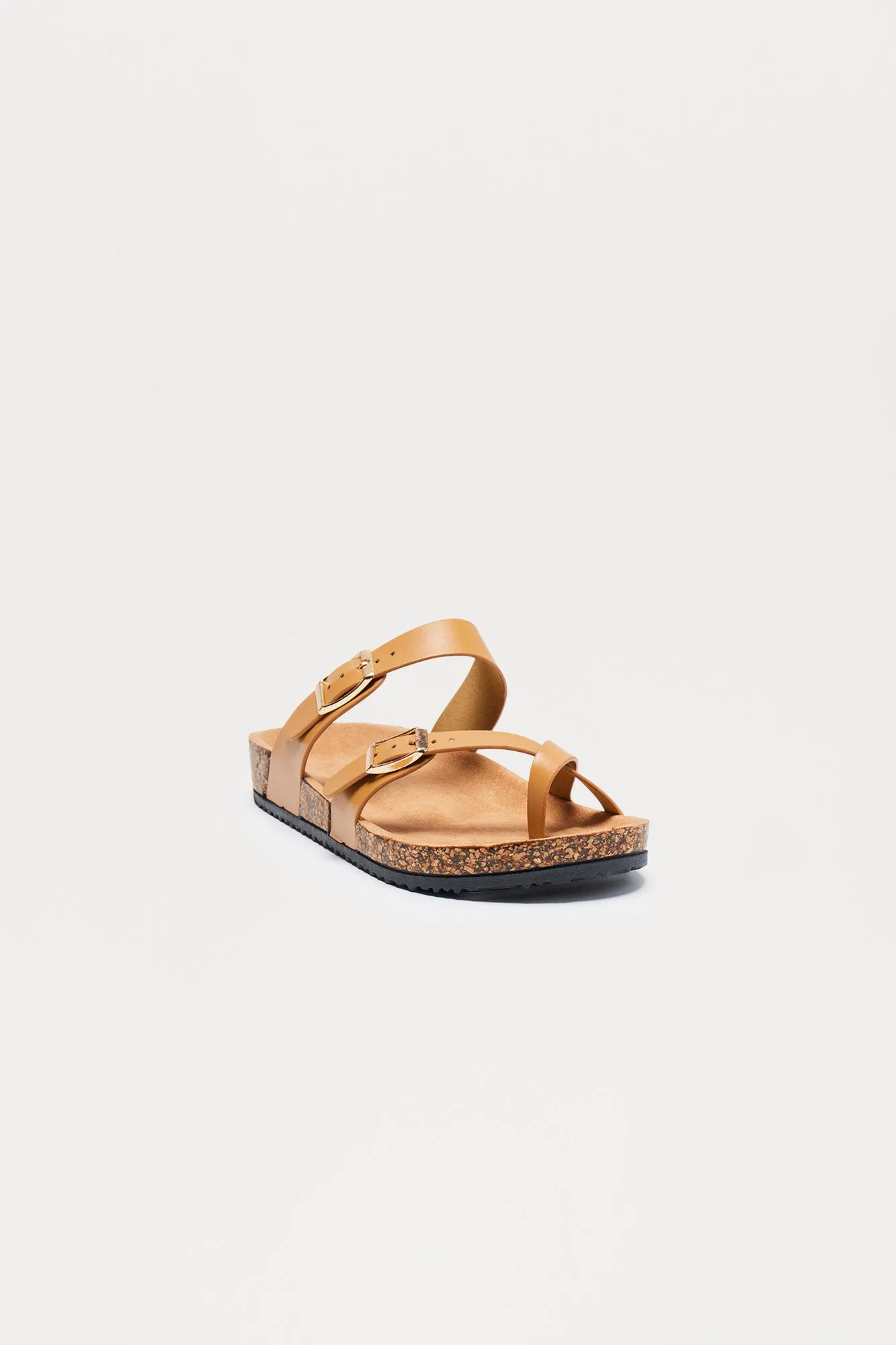 Aldrin Buckle Sandals - Tan