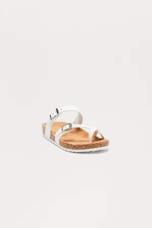 Aldrin Buckle Sandals - White