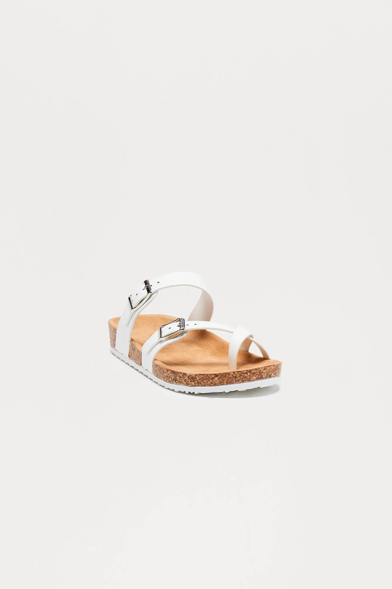 Aldrin Buckle Sandals - White