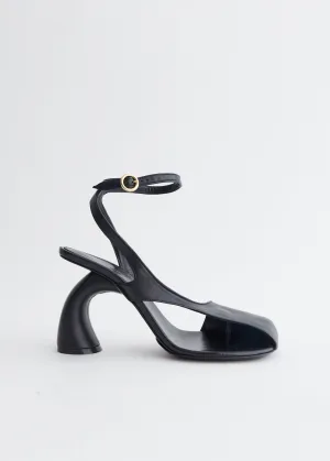 Asymmetric Virgo Leather Sandals