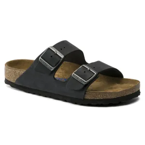 BIRKENSTOCK ARIZONA BLACK OIL SOFTBED NARROW
