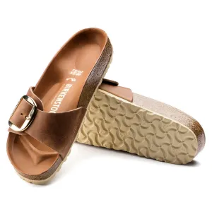 Birkenstock Madrid Big Buckle Oiled Leather Cognac Women's