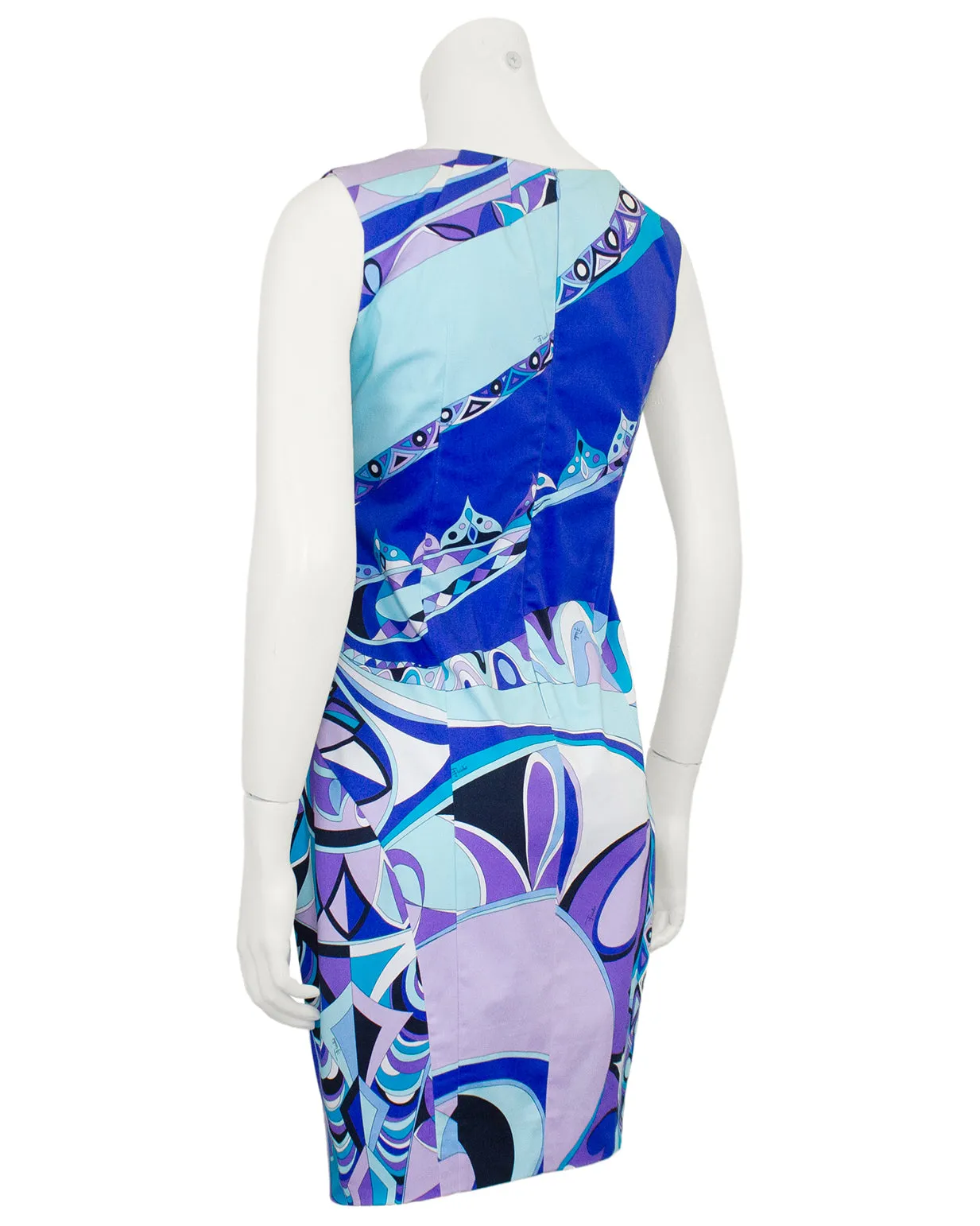 Blue and Purple Tone Cotton Dress