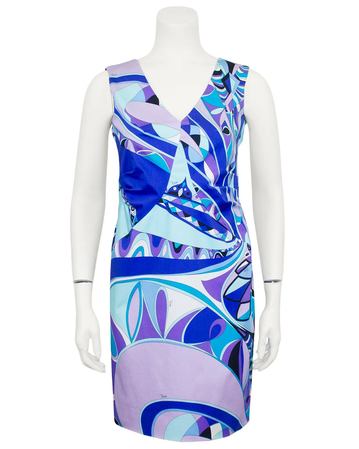 Blue and Purple Tone Cotton Dress