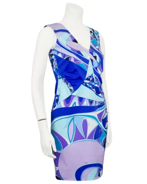 Blue and Purple Tone Cotton Dress