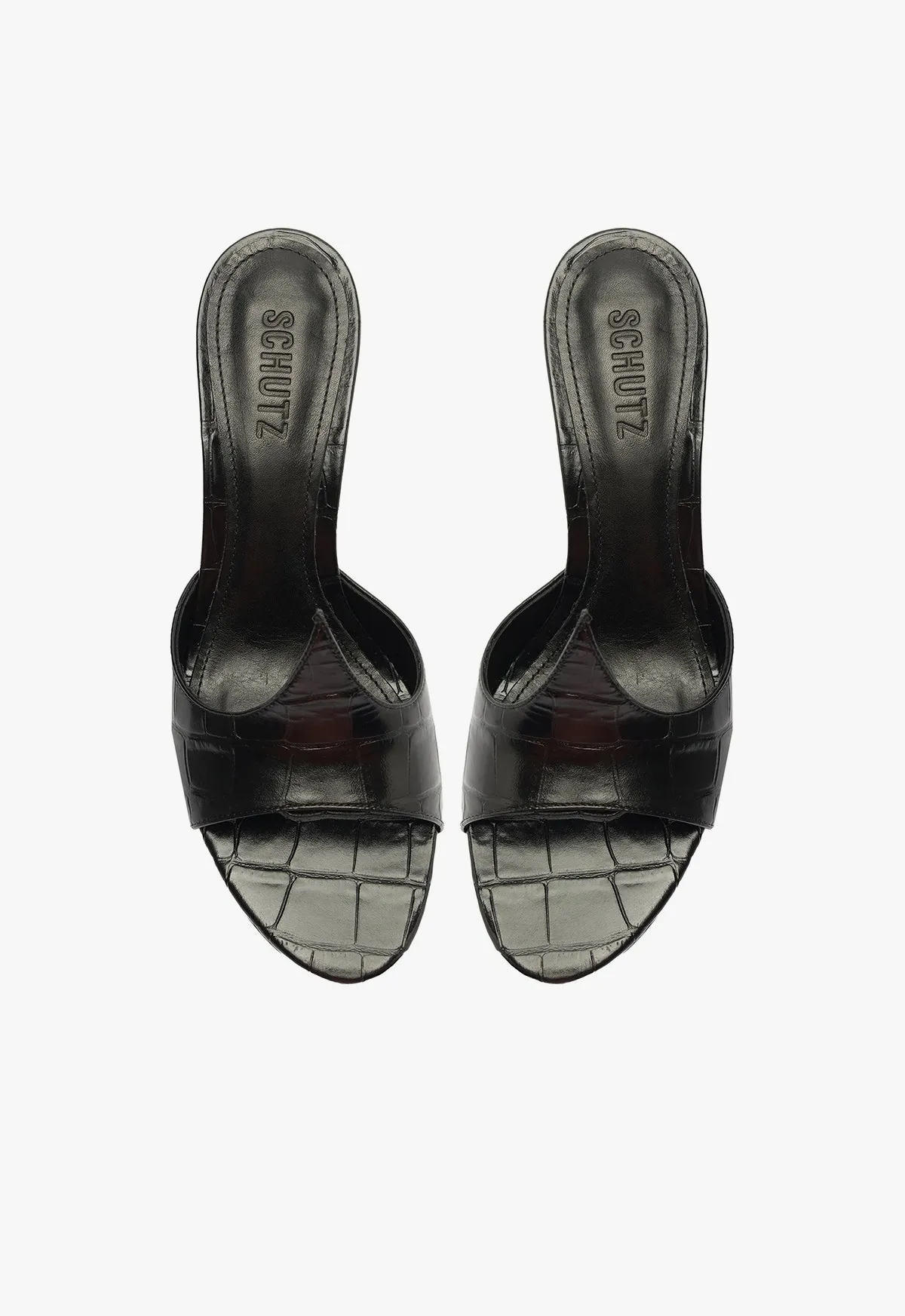 Carlie Mule Patent Leather Sandal