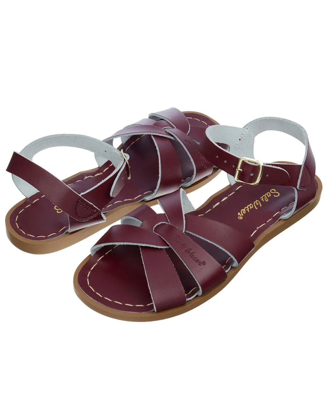 Claret Leather Sandals
