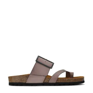 EDGY LEATHER SLIDE SANDAL