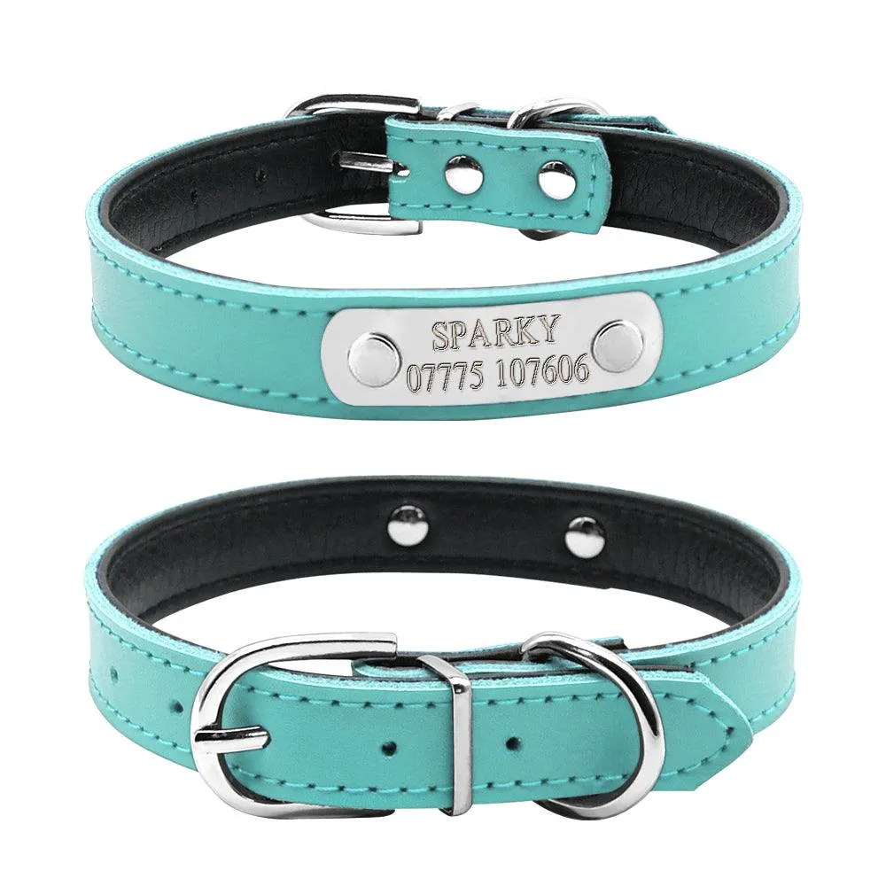 Fashion Engraved Leather Collar