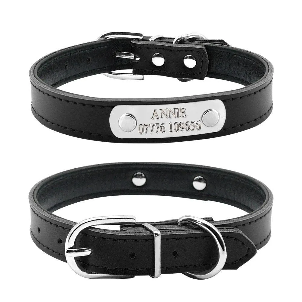 Fashion Engraved Leather Collar