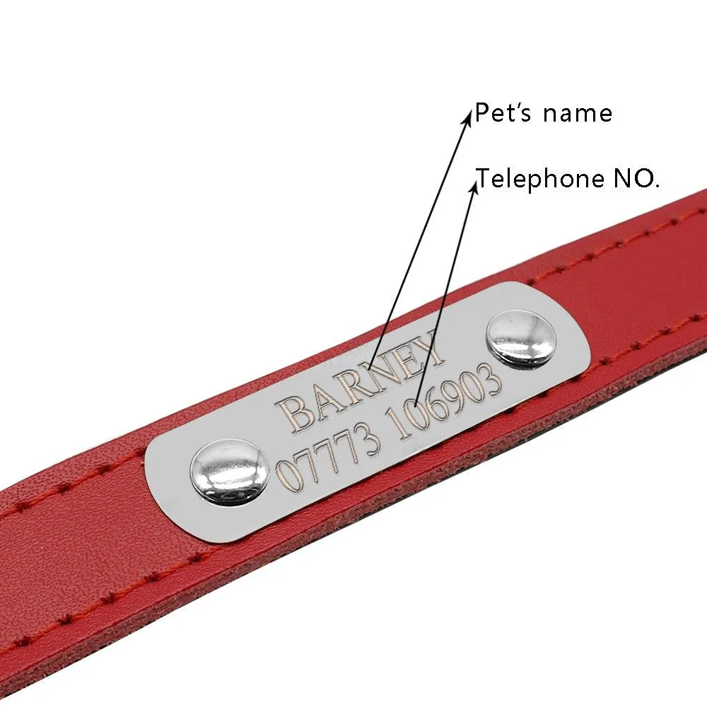 Fashion Engraved Leather Collar