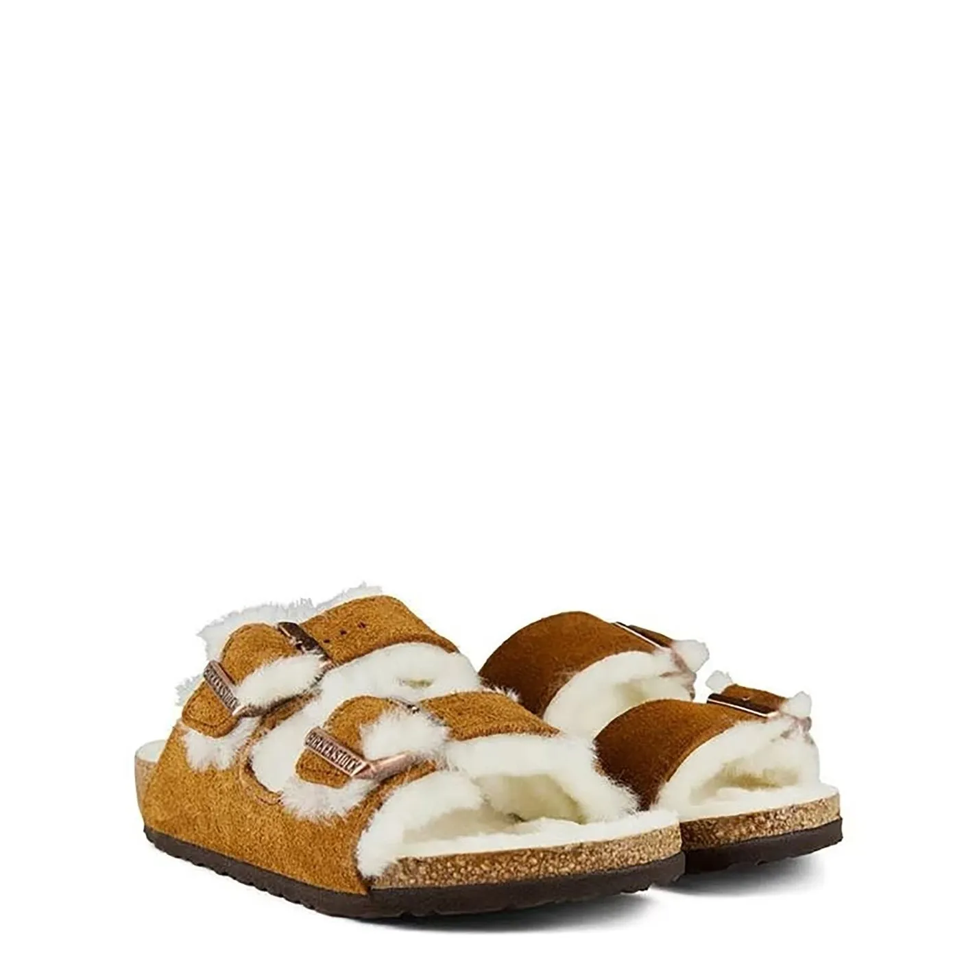 Girls Birkenstock Shearling Sandals