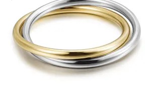 Interlocking Two Tone Bangle