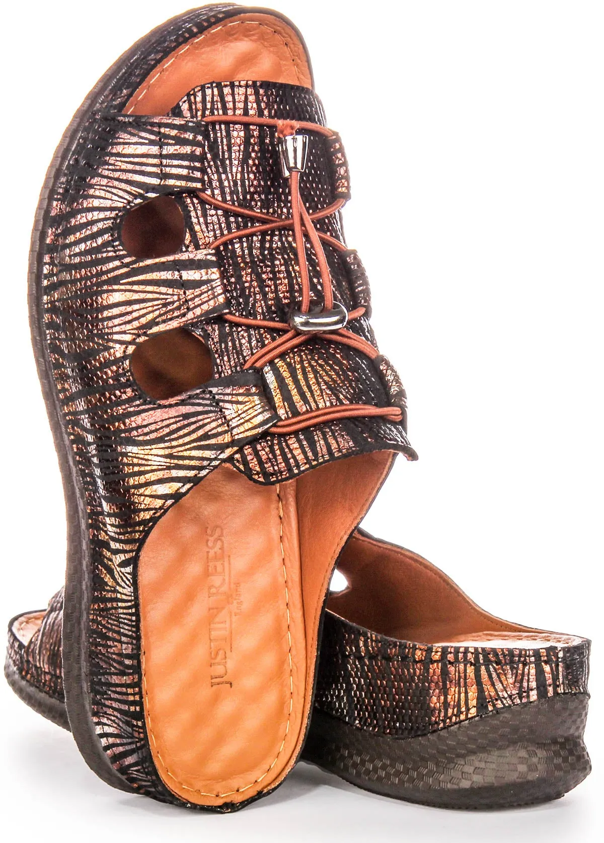 Justinreess England Kinsley In Black Gold For Women