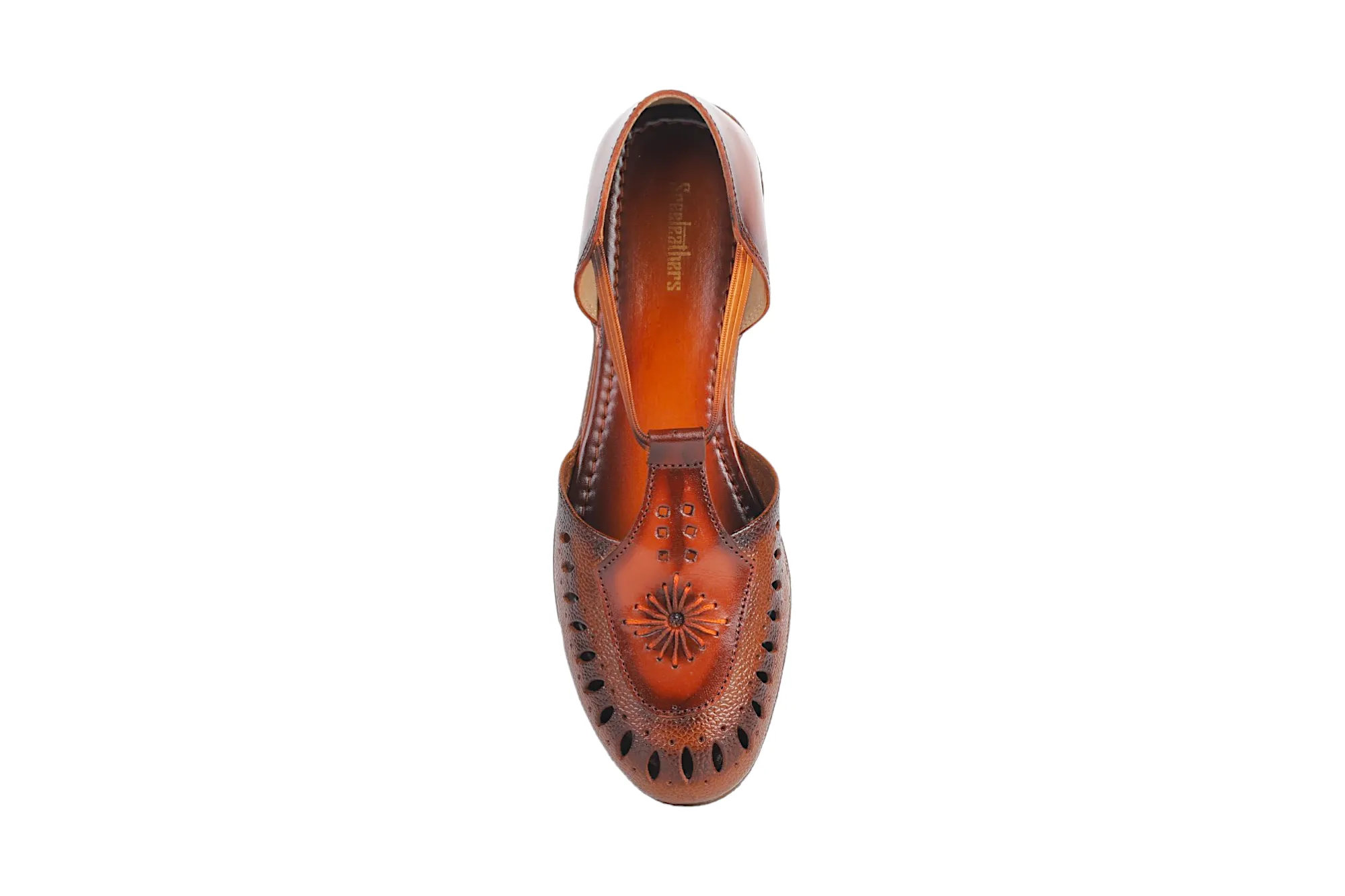LADIES FLAT LEATHER SANDAL 996064