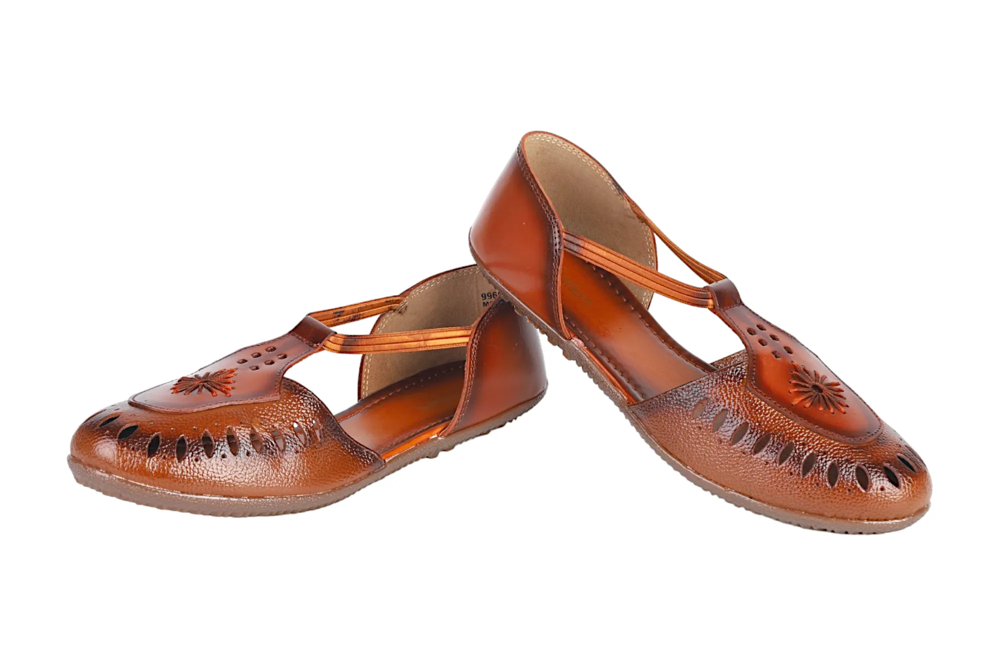 LADIES FLAT LEATHER SANDAL 996064