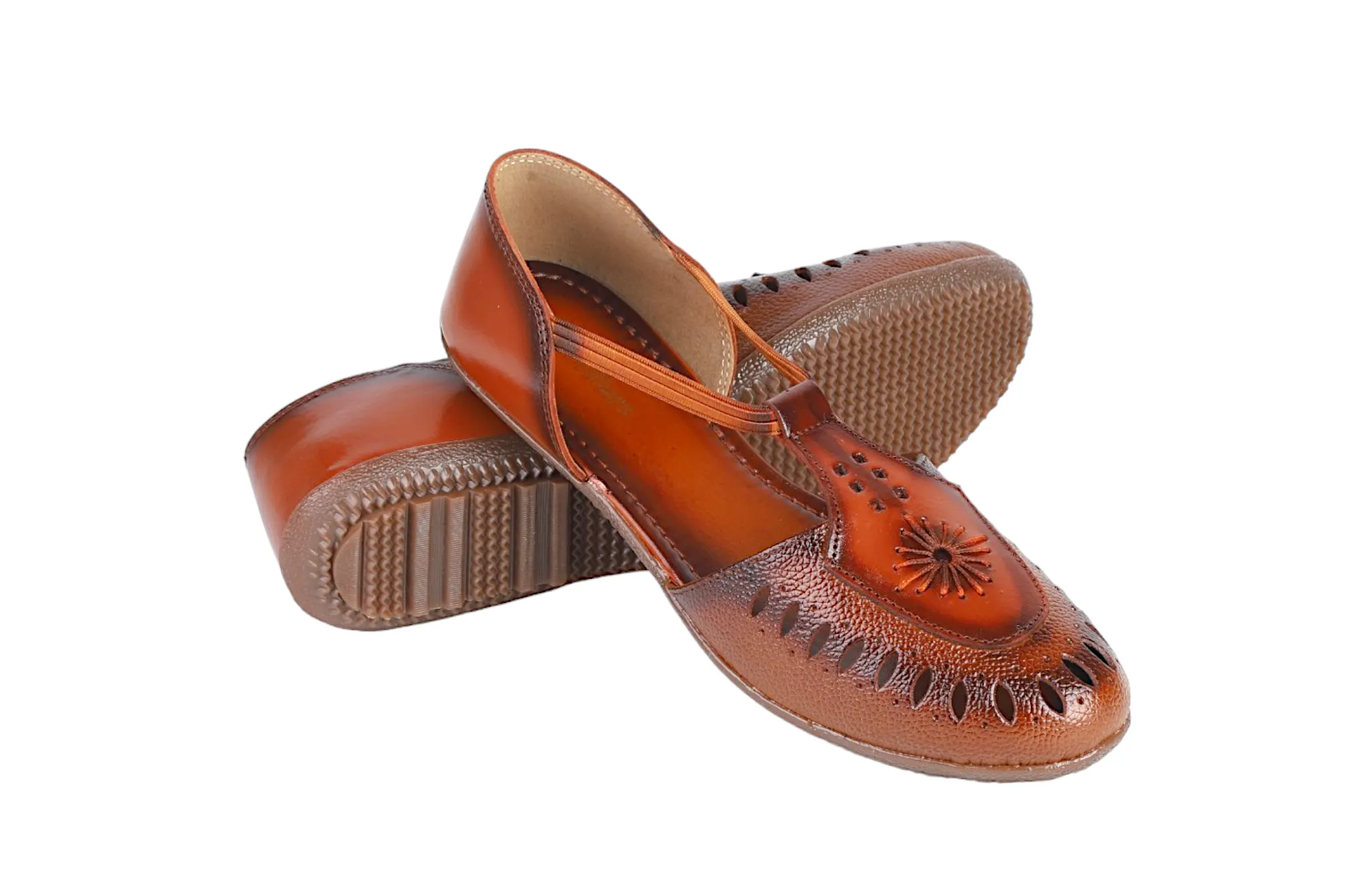 LADIES FLAT LEATHER SANDAL 996064