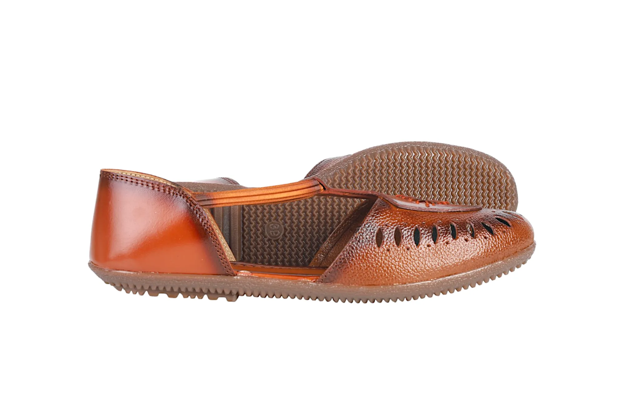 LADIES FLAT LEATHER SANDAL 996064