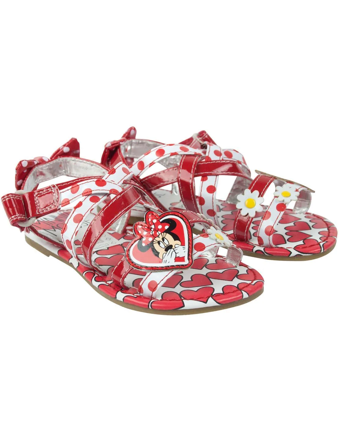 Minnie Mouse Love Hearts Girl's Emilia Sandals
