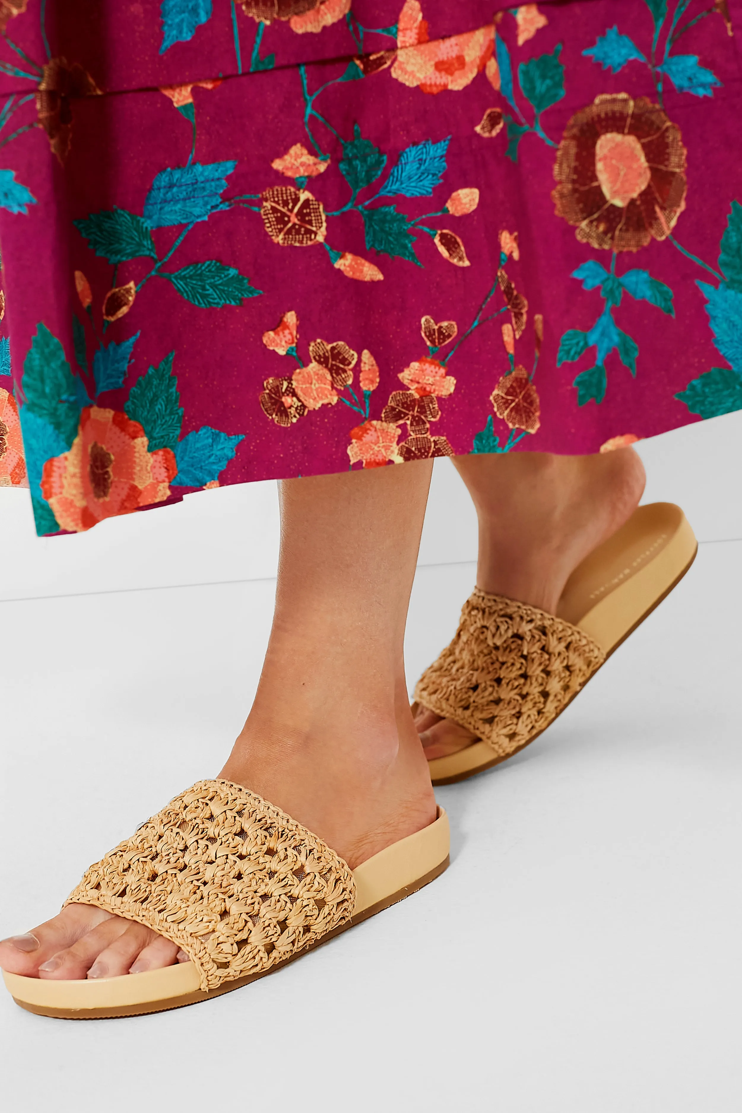 Natural Raffia Henri Sandals