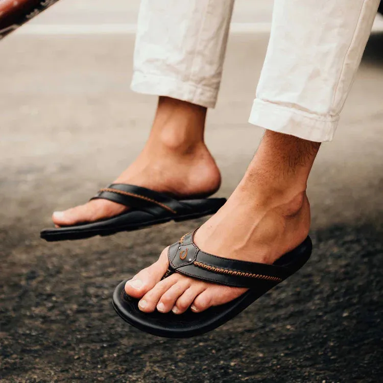 Olukia Men's Leather Sandals Mea Ola