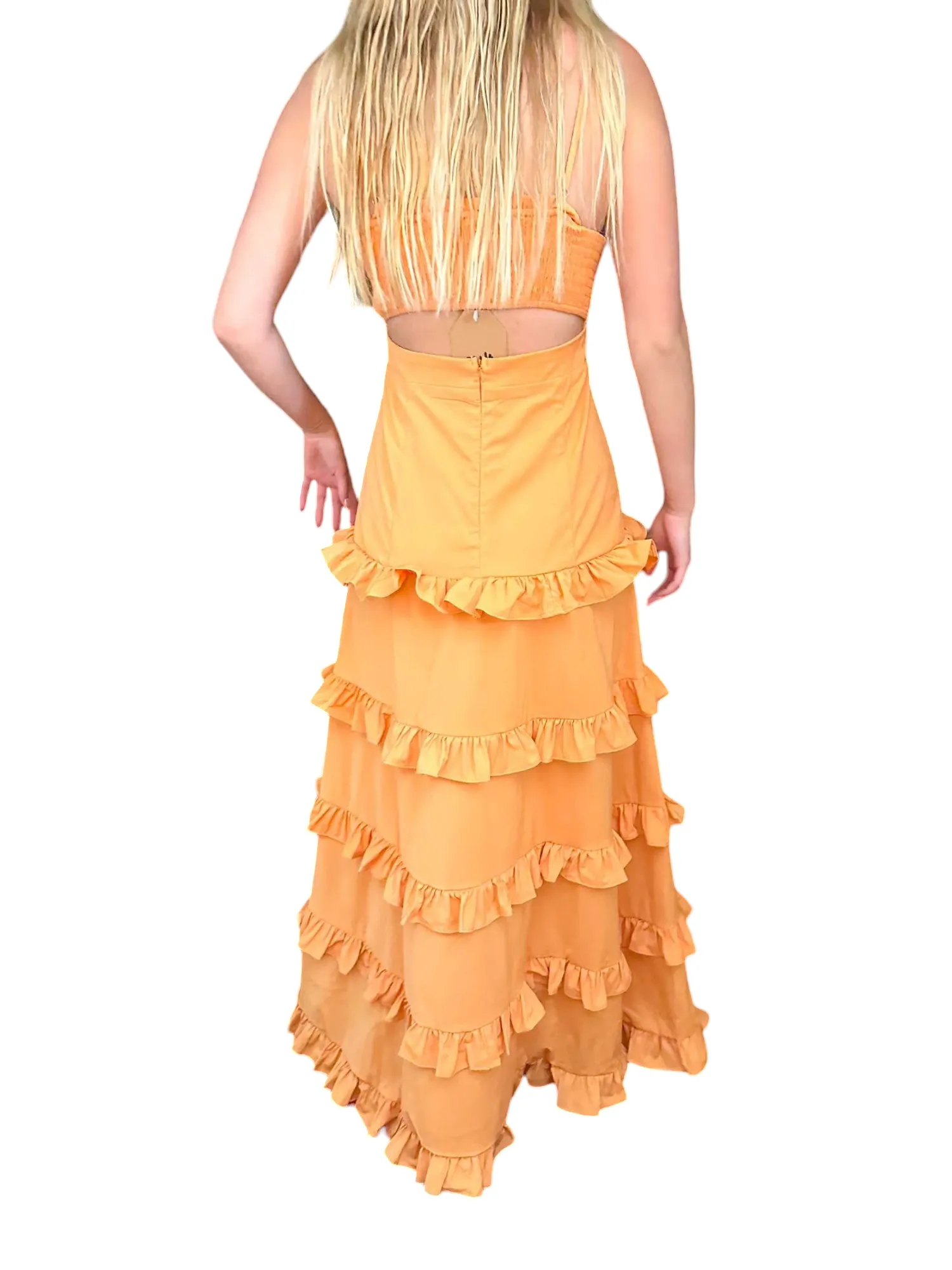 Ruffled Elegance Maxi Dress