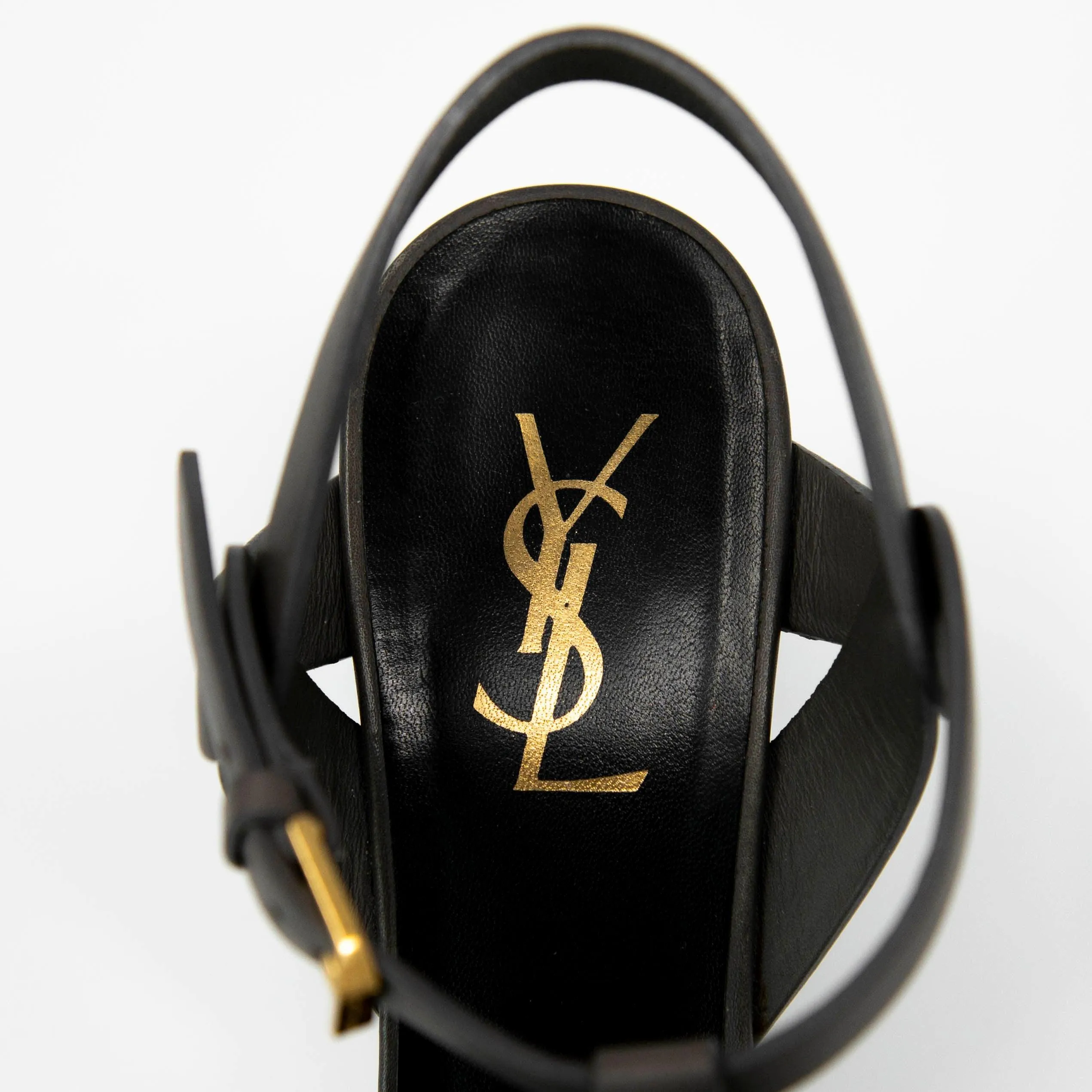 Saint Laurent Grey Tribute Sandals 39