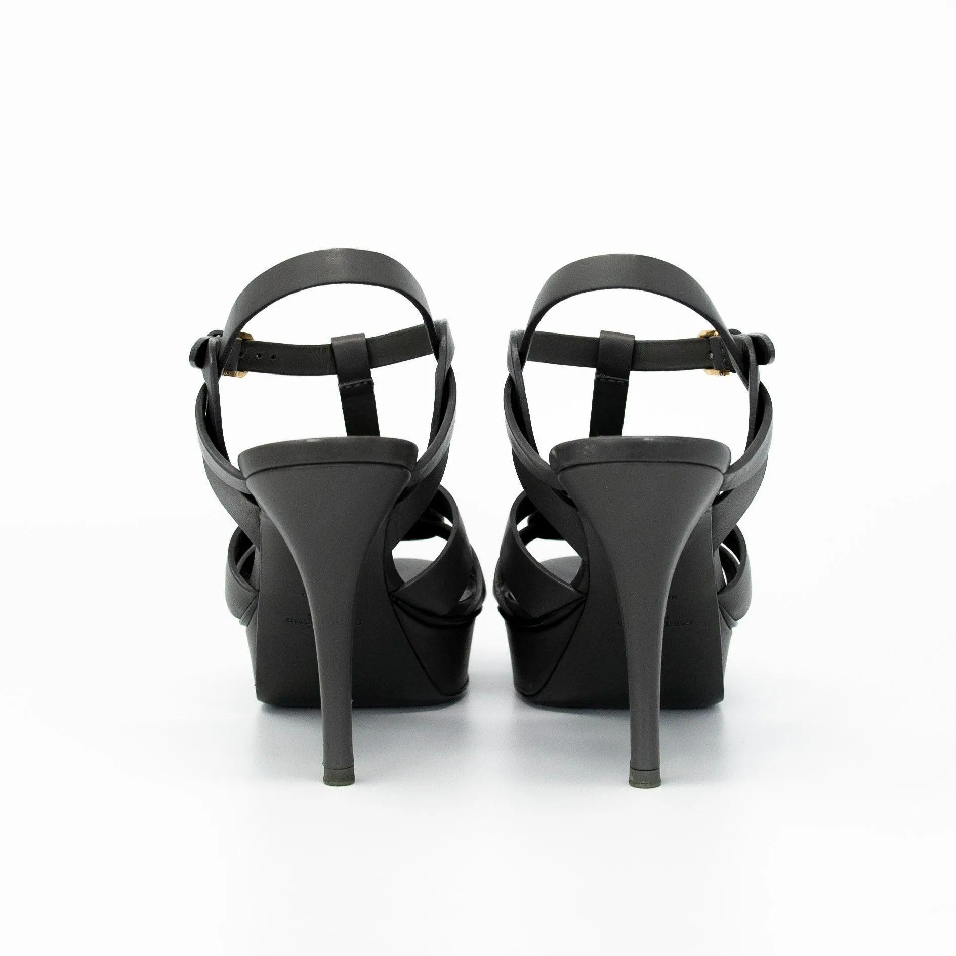 Saint Laurent Grey Tribute Sandals 39