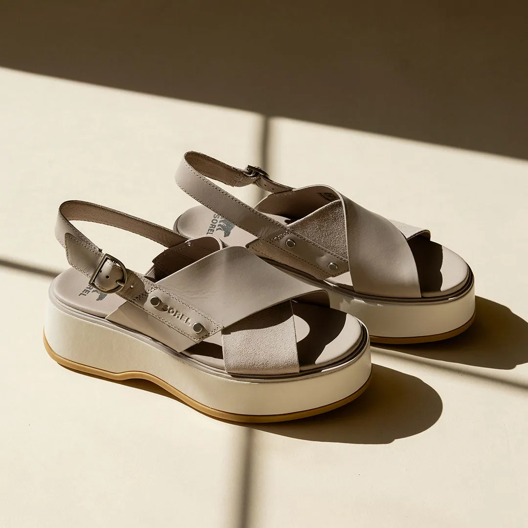 Sorel Dayspring Crisscross Sandal-Crushed Clay/Chalk