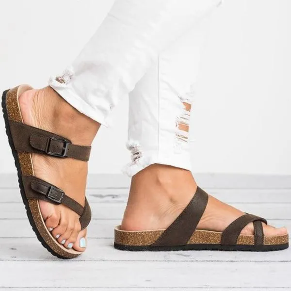 Summer 2019 Casual Buckle Sandals