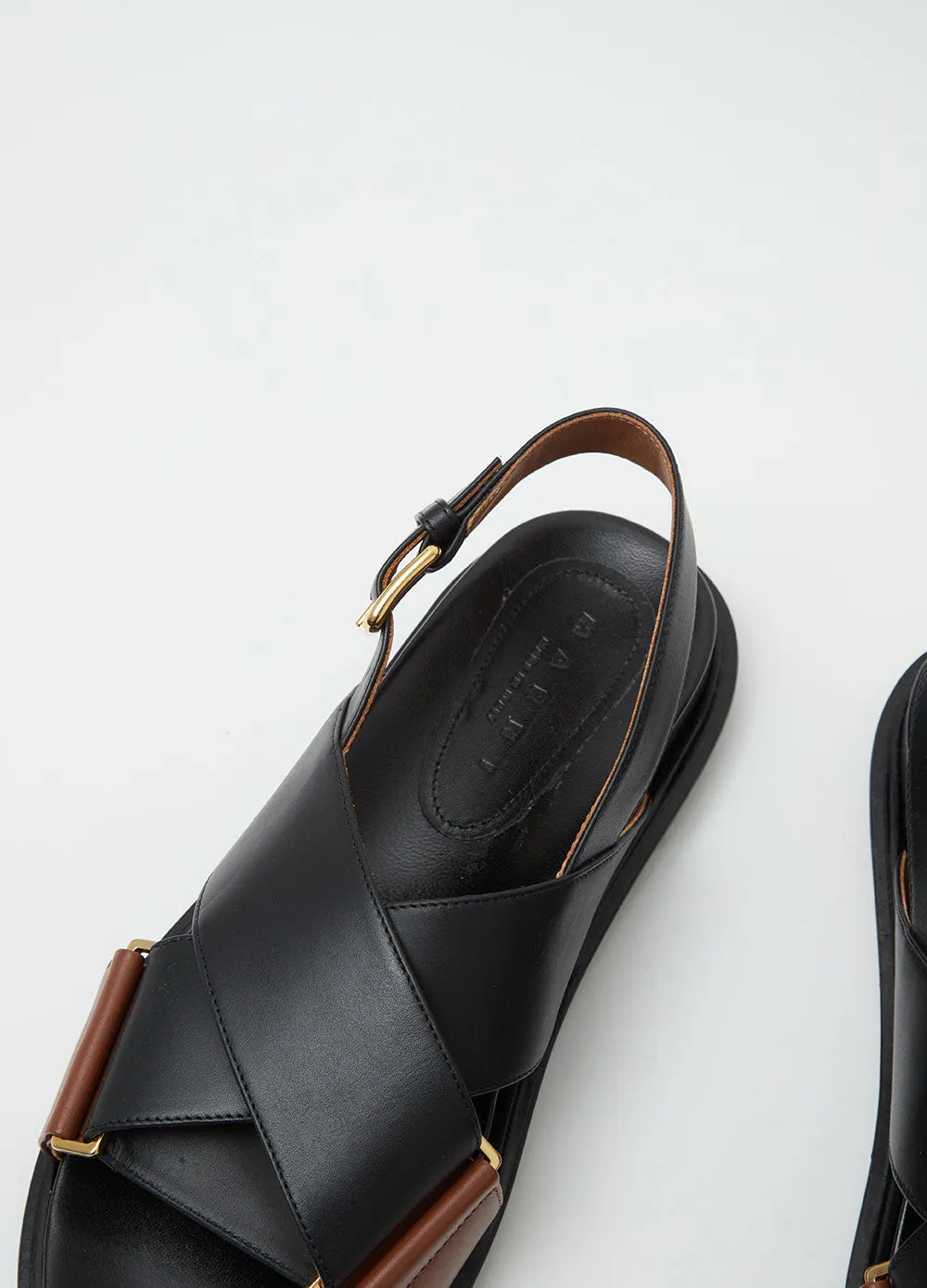 Two-tone Fussbett Sandals
