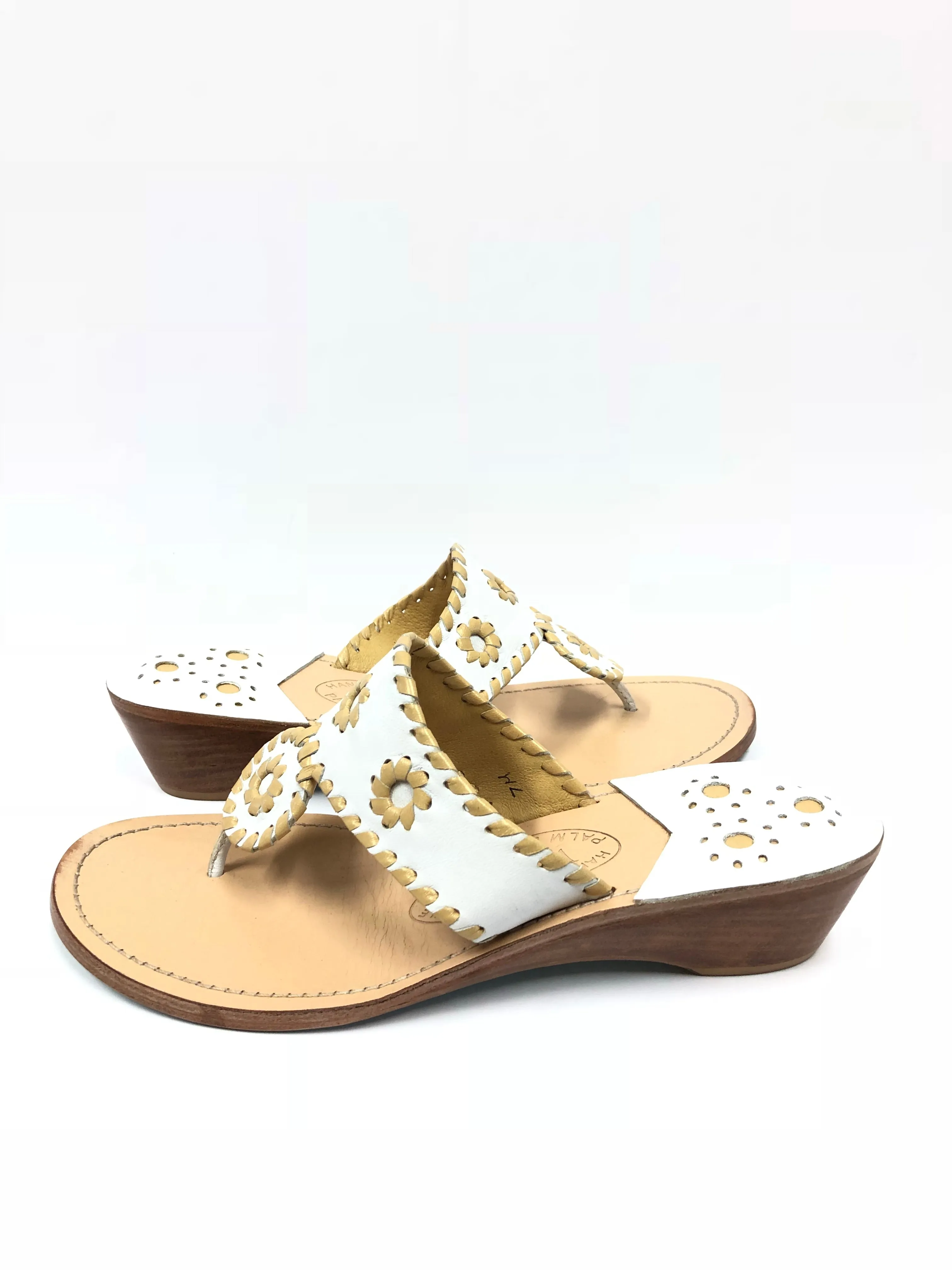 VVM SANDALS PALM BEACH NAVAJO MID WEDGE TWO TONE