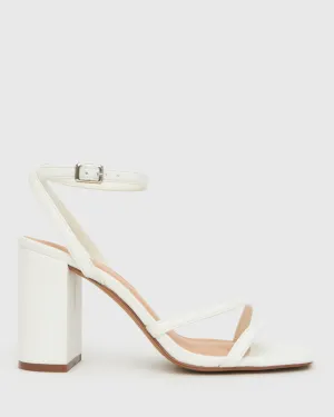 ZELDA Square Toe Heeled Sandals